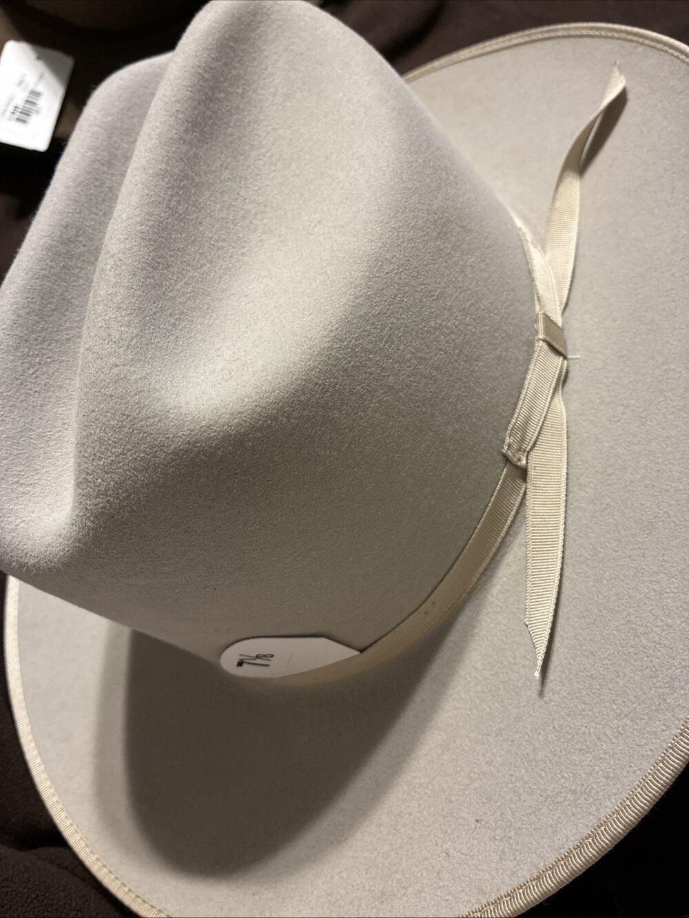 Stetson Silver Belly Fur Felt 6X Open Road Size 7 1/8 Cowboy Hat New Liquidate